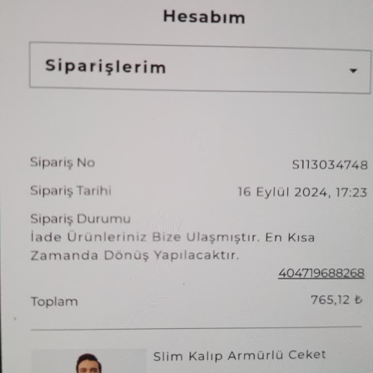 İade İşlemlerinde Gecikme Ve İletişim Sorunu