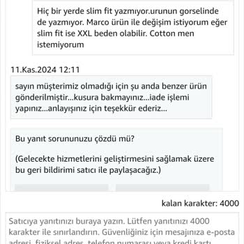 Yanlış Ürün Ve Müşteri Hizmetleri Mağduriyeti