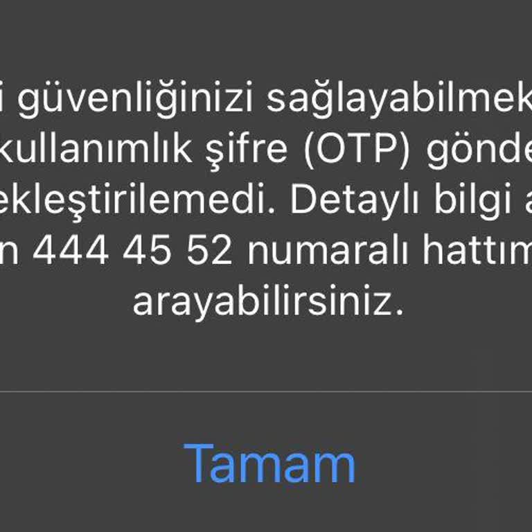 OTP Gönderim Sorunu: Hesap Giriş Engeli