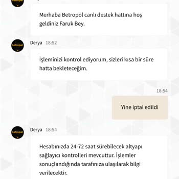 Betropol'de Çekim İptali Ve Hesap Kapatma Sorunu