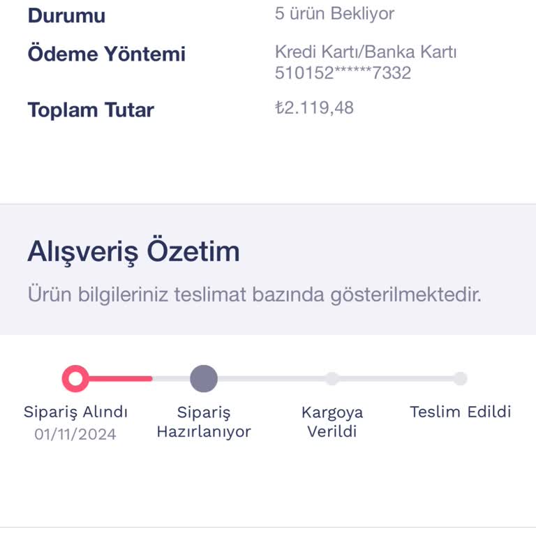 Penti Uygulaması Üzerinden Verilen Siparişin Gecikmesi Ve İletişim Sorunları