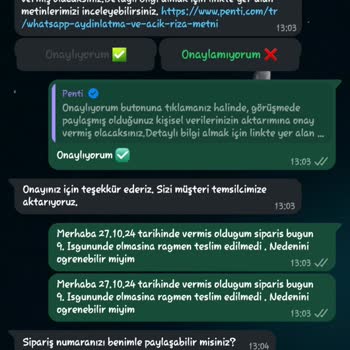 Penti Uygulamasında Sipariş İptal Problemi