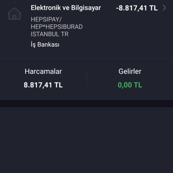 Sipariş Oluşturulamadı Ama Para Çekildi