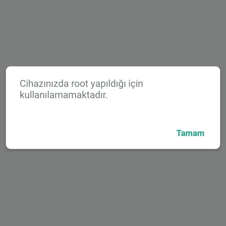 Kuveyt Türk Uygulamasında Root Hatası Nedeniyle Giriş Sorunu