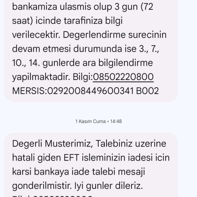 Garanti BBVA Yanlış EFT İşlemi Ve Uzayan İade Süreci