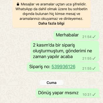 Online Siparişimde İletişimsizlik Ve Gecikme Sorunu
