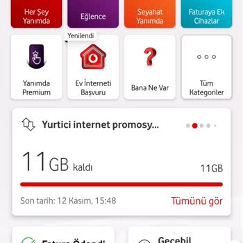 Vodafone Hediye İnternet Paketim Neden Kullanılmıyor?