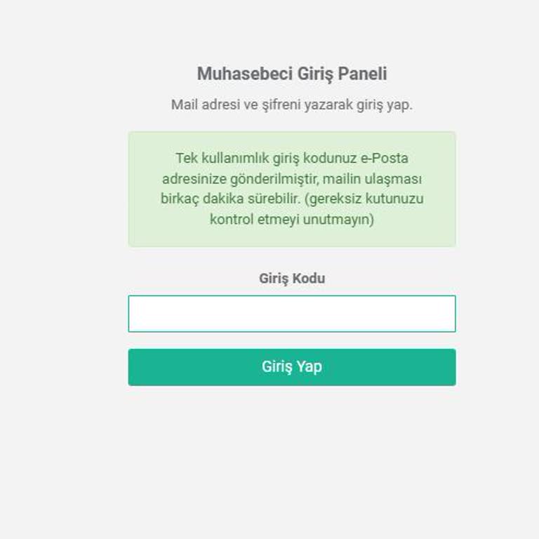 E-Mükellef Portalında Tek Kullanımlık Şifre Sorunu