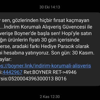 Boyner Online Fiyat Farkı İadesi Yapılmadı