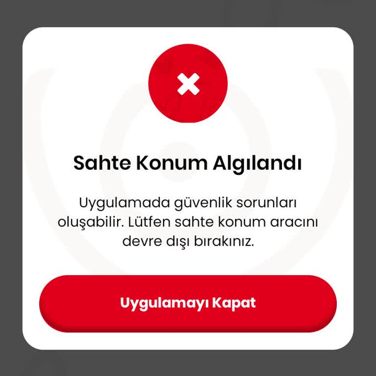 Nutella Uygulamasında Sürekli Sahte Konum Uyarısı Sorunu