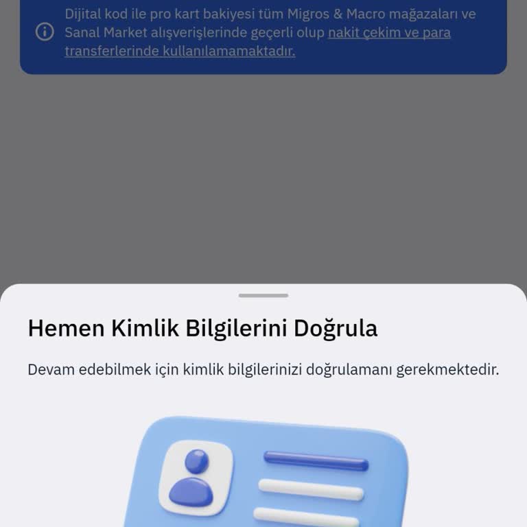Kazandığım 50 TL'yi Migros'a Yükleyemiyorum