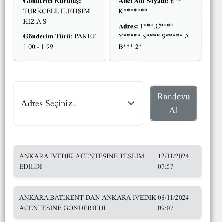 Siparişimin Teslimatında Yaşanan Gecikme Ve İletişim Sorunu