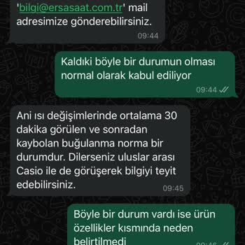 Casio G-Shock Saatimde Sürekli Buhar Problemi Yaşıyorum