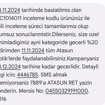 Rayban Gözlükteki Kusur İçin Çözüm Bekliyorum