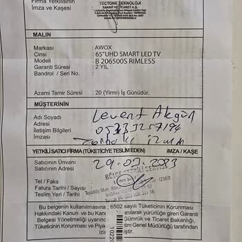 Awox TV'nin Sürekli Kapanma Sorunu Ve Müşteri Hizmetleri İletişim Problemi