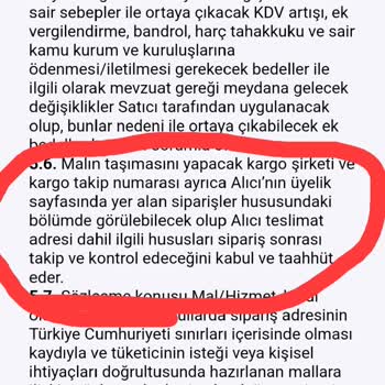 Kargo Takip Bilgisi Ve Müşteri Hizmetleri Sorunu