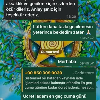 Caddstore Butik'ten İade Ücreti Sorunu