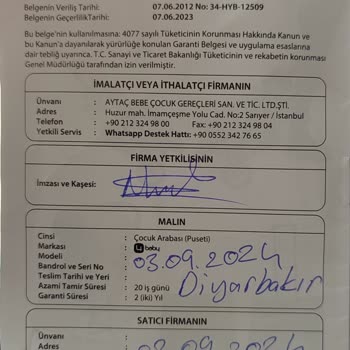 Bebek Arabası 3 Ayda Dağıldı, Firma Ulaşılamıyor