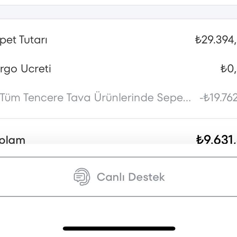 Yanlış Hesaplama Nedeniyle İptal Edilen Sipariş Ve Fiyat Artışı