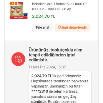 Hepsiburada'nın Sipariş İptal Politikası Mağduriyeti