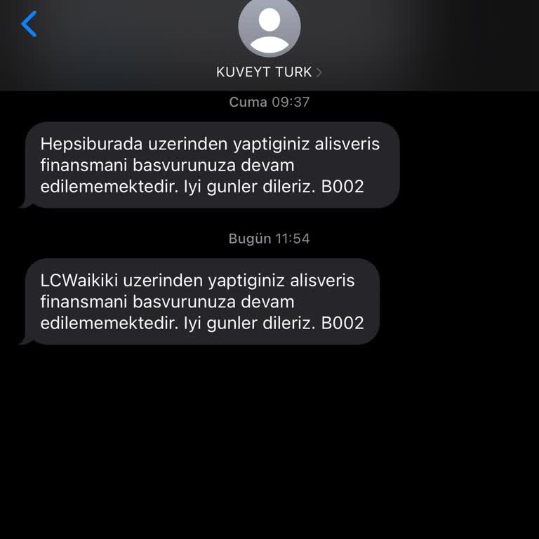 Kuveyt Türk'ten Cevapsız Başvuru Süreci