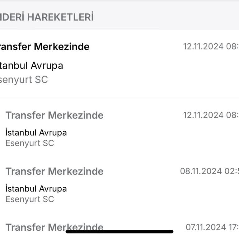 Kargo Hareket Etmiyor: Esenyurt SC'de Takılı Kaldı!