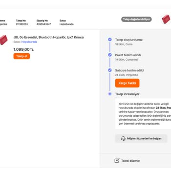 Yanlış Ürün Teslimatı Ve Çözülmeyen Değişim Talebi