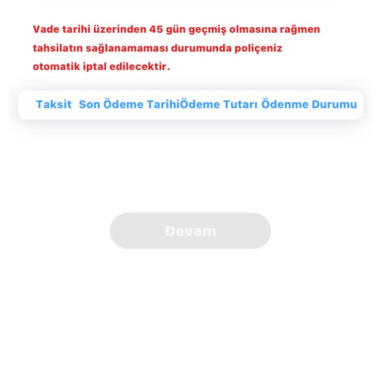 Sigorta Poliçesi Yenileme Sorunu