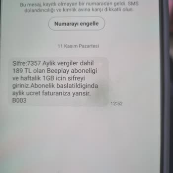 İzinsiz Abonelik Ve Ücret Çekimi Sorunu