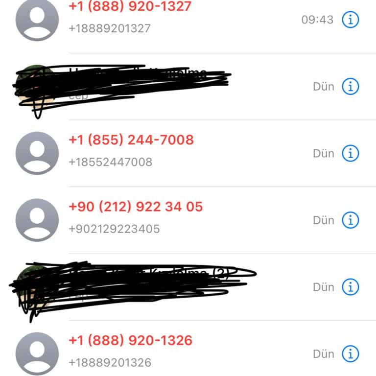 Sürekli Aramalarla Rahatsız Edilme