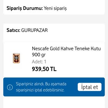 Vodafone Alışveriş Platformunda Sipariş Sorunu Ve Çözüm Eksikliği