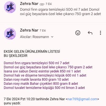 Eksik Ürün Ve Gecikmeli Teslimat Sorunu