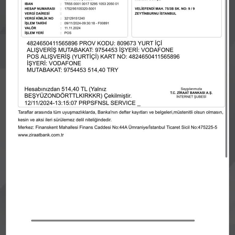 Yanlış Çekilen Ödeme Mağduriyeti