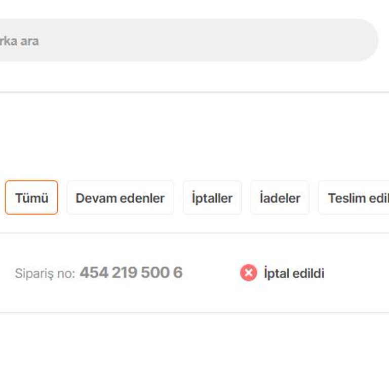 Sipariş İptali Ve Geri Ödeme Sorunu