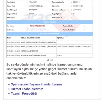 Kayıp Kargo Ve İletişim Sorunları
