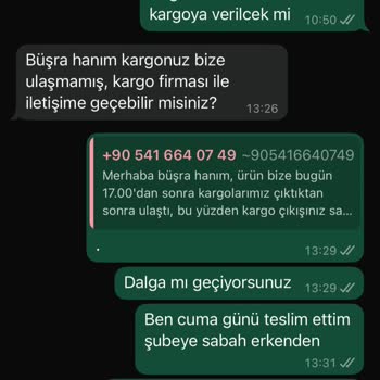 Yanıltıcı Kargo Süreci Ve İletişim Eksikliği