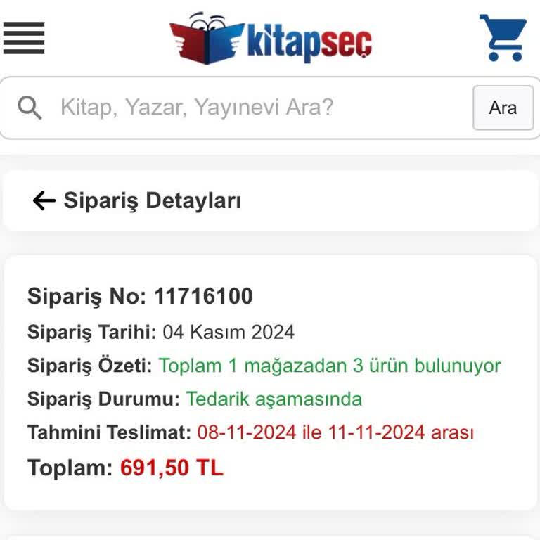 Kitapların Teslimatında Gecikme