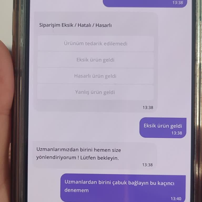 Eksik Ürün Ve İletişim Sorunlarıyla Mağduriyet