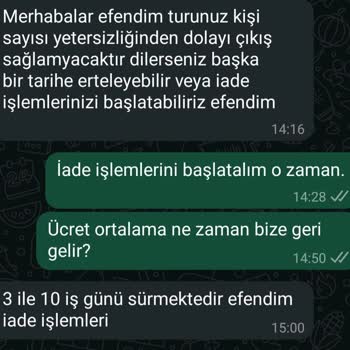 Tur İadesinde Yaşanan Sorunlar Ve İletişim Eksiklikleri