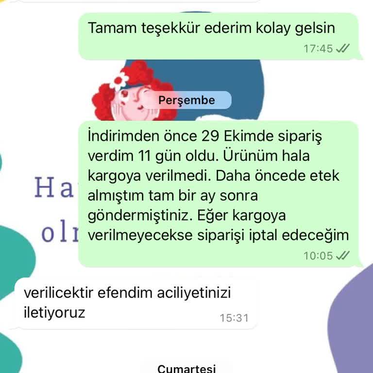 Ozsaricam'ın Sürekli Geciken Siparişleri Ve Yetersiz İletişim
