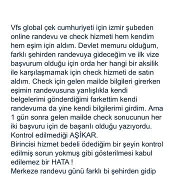 Vize Randevu Sistemindeki Sorunlar Ve Ücret İadesi Talebi