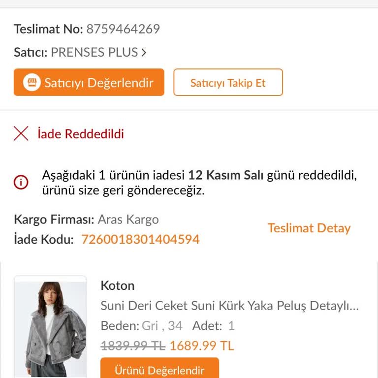 Trendyol Peluş Kürk Tüy Döküyor: Para İadesi Talebi