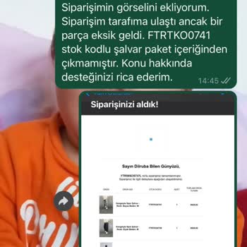 Eksik Sipariş Ve İade Sorunu