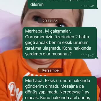 Eksik Sipariş Ve İade Sorunu