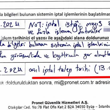 Pronet İle İptal Sürecinde Yaşanan Zorluklar Ve Yanlış Faturalandırma