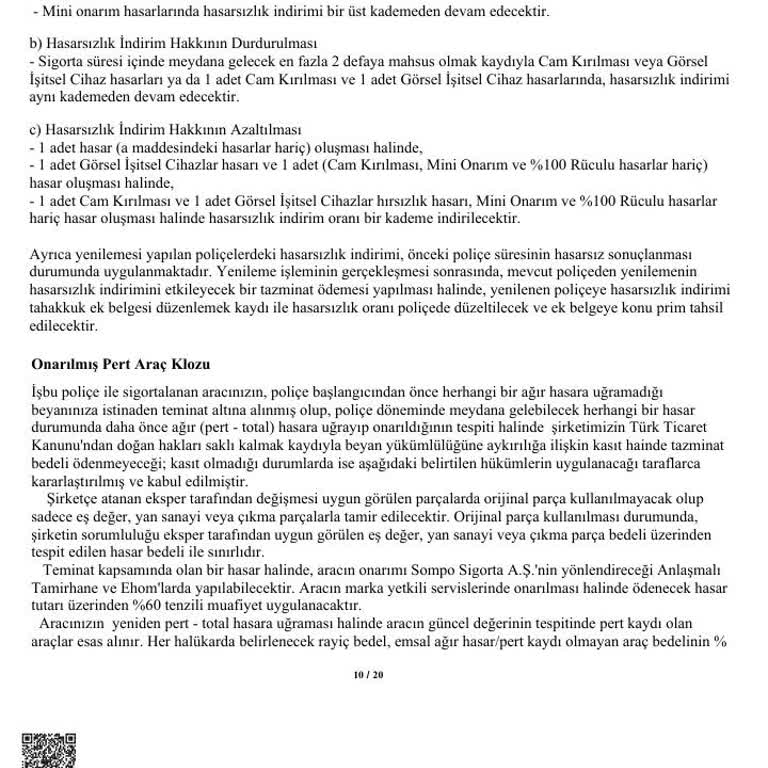 Kasko Poliçesinde Mini Onarım Yanıltmacası