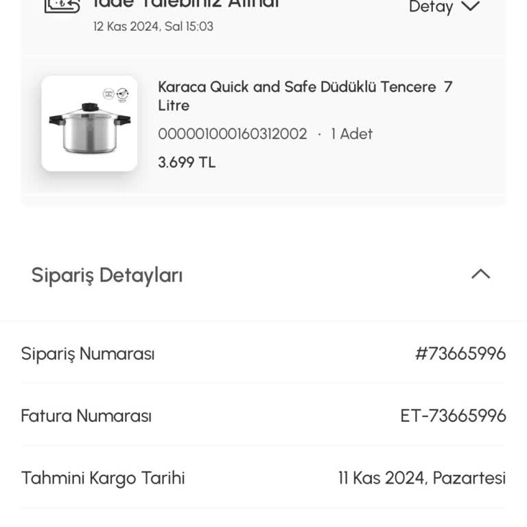 Karaca Home Müşteri Hizmetleri İptal Talebini Zorlaştırıyor