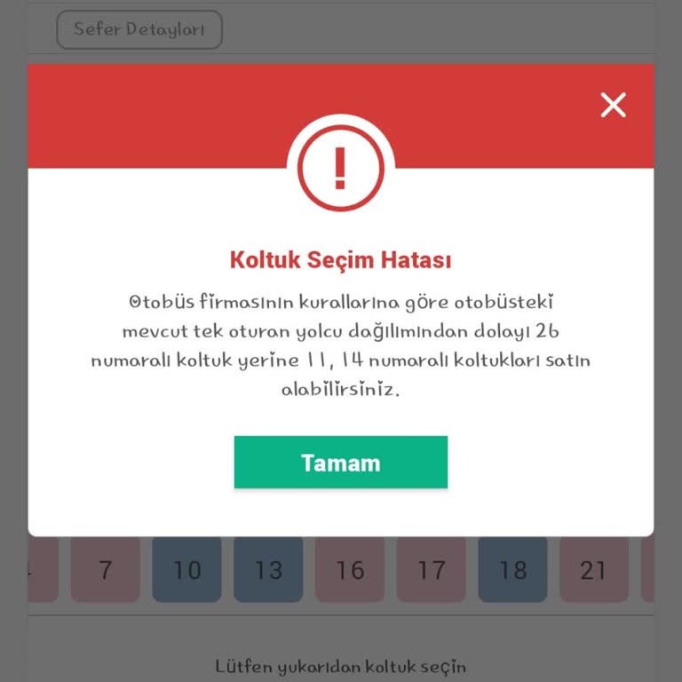 Obilet İle Cam Kenarı Koltuk Seçememe Sorunu