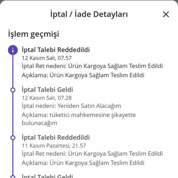 İptal Talebim Reddedildi: Satıcılar Arasında Kaldım