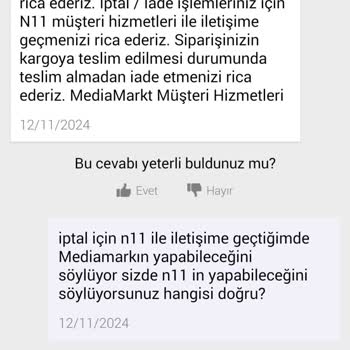 İptal Talebim Reddedildi: Satıcılar Arasında Kaldım